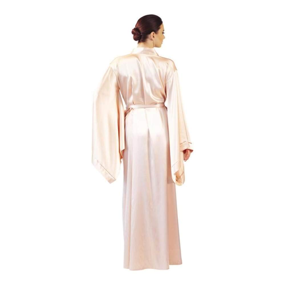 Vestaglie Donna Seta,Abito Da Pigiama Sexy Di Moda Lingerie Con Abito Da Notte Camicia Da Notte In Pizzo A Manica Lunga Con Cintura Pigiama Da Donna Raso Abito Da Damigella D'Onore Bianco