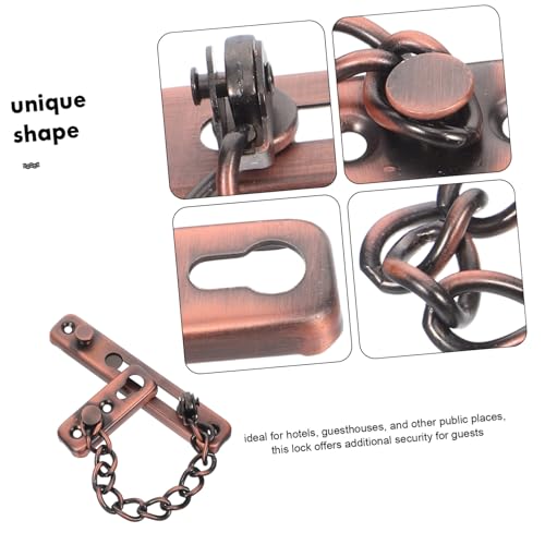 Cadena antirrobo de acero inoxidable de seguridad reforzada y doble bloqueo resistente 4