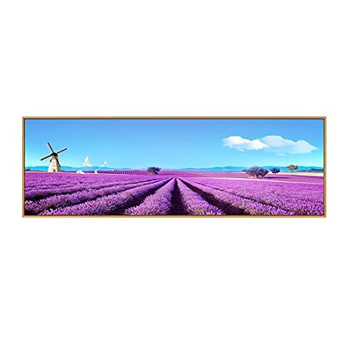Broderie Diamant 5D Lavande 40x100cm Strass Brillant Haute Qualité