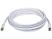 Monoprice 106315 10-Feet RG6 Quad Shield CL2 Coaxial Cable with F Type Connector - White