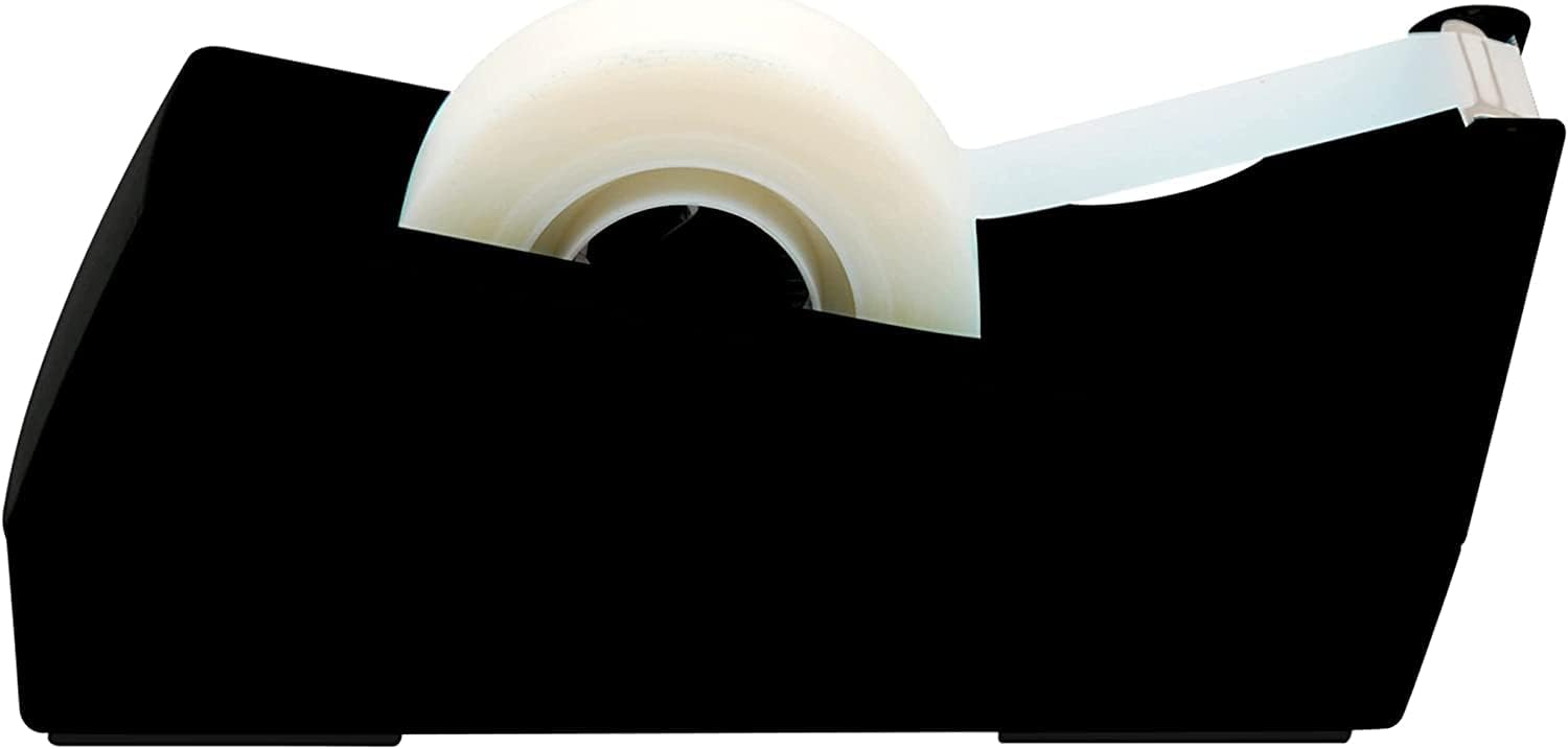 Scotch Desktop Tape Dispenser, Black, 2.7". x 2.7". x 6.4"., 1 Tape Dispenser, Polystyrene (PS) (Pack of 6) image 2