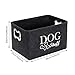 LearnLyrics Aufbewahrungsbehälter für Hundespielzeug, Hundespielzeugkorb | Spielzeugkiste für Haustiere mit Griff | Hundespielzeug-Organizer zur Aufbewahrung von Haustierspielzeug und Zubehör,