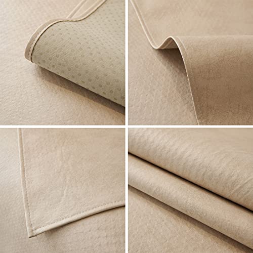 Vctops Waterproof Non Slip Sofa Couch Cover Luxury Faux Pu Leather Sectional Couch Covers Solid Color Furniture Protector Slipcover For Dogs, Children, Pets Sofa Slipcover (Khaki,28"X28") #TOP6