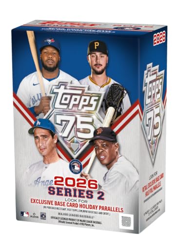 2026 Topps Series 2 Baseball Blaster Trading Card Box (3 Holiday Base Card Variations Per Box)