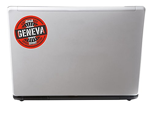 2 x 10cm/100 mm Ginevra SVIZZERA Vinile adesivo