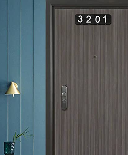 Address Plaque For Outside, Wood Address Numbers For Yard, Metal Address Sign, Outside House Number Plaque, Home Villa Door Number, Personalized Wooden Address Sign,Waterproof, Customize For Addresses (Black + One Set Of Numbers) #TOP2