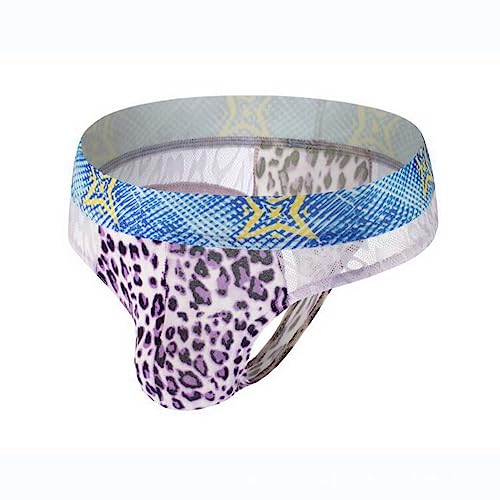 Men'S Lace Low Waist Thong Sexy Breathable T-Back Bikini Underwear3