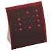 Anelace Powers of 2 Binary Code Clock Classic Red with Red Lights