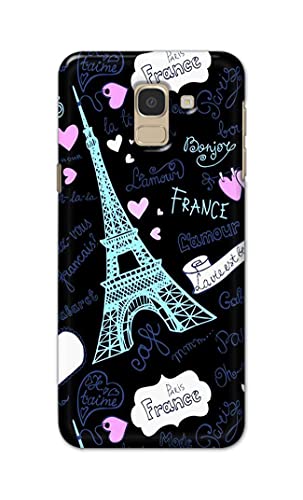 Image of PRINTFIDAA Lovers Famous Place Eiffel Tower in Paris Printed Designer Hard Back Case Cover for Samsung Galaxy J6 (2018) (5.6 inch) / Samsung On 6 (2018), J600F / DS -(SF) MVN1003