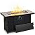 BALI OUTDOORS Gas FireTable 42" Ceramic Tabletop Propane Firepit 60,000 BTU use as Dinner Coffee Table, Good for Outside Patio Backyard Deck Balcony Share time with Family or Friends