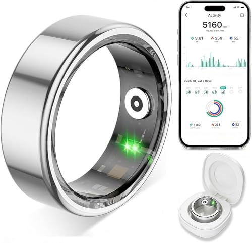 TYUIOL Smart Ring for Women Men,Fitness Tracker Ring with...