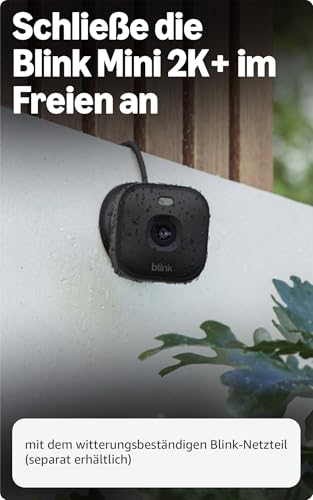 Blink Mini 2K+ (neueste Generation), Sicherheitskamera mit Netzstecker für zuhause, 2K-Videoauflösung, 4-fach-Zoom, Nachtsicht in Farbe… – Ansicht 6