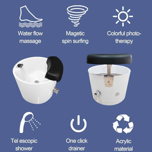 Spa para pies con ajuste de temperatura y luz miniatura 2