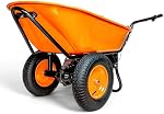 SuperHandy Ultra Chariot de service électrique à brouette 24V DC 180W AGM Conduit 330LBS (150kgs) Capacité & 4 Cu.ft. de Cubage Matériel Debris Hauler (Amazon Exclusif uniquement pour USA)