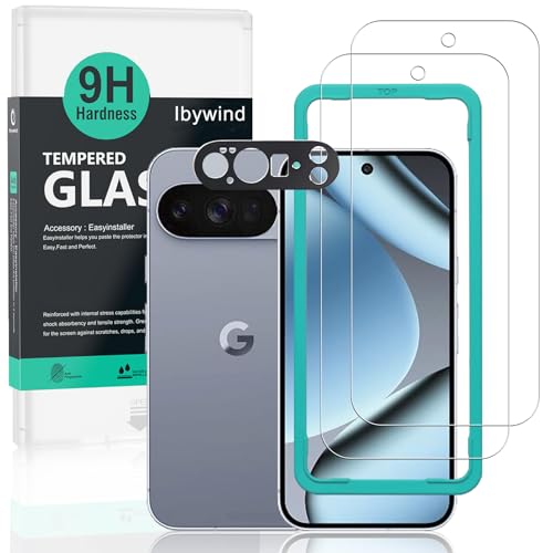 Image of Ibywind For Google Pixel 10 Pro 5G, 2 Pack Screen Protector, 9H Hardness Tempered Glass[Military-Grade Protection],With 1Pc Camera Lens Protector,[Anti-Scratch][Anti-Shatter]