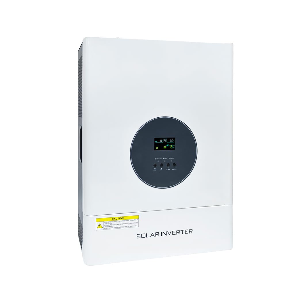 Y&H 10000W Solar Inverter 48V to 120V/240V Split-Phase Mains-Frequency Hybrid Inverter, 30000W Surge Power, Dual 120A MPPT Controllers, Solar & AC