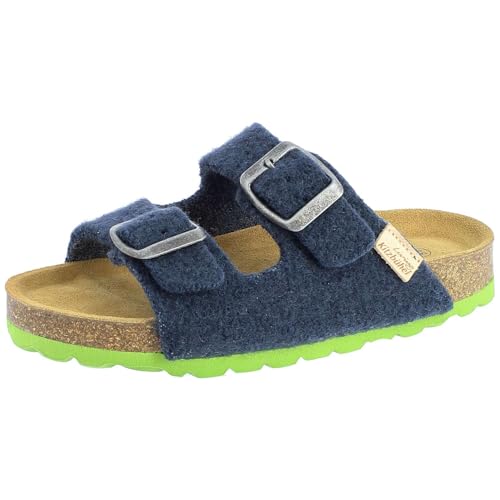 Mules enfant Living Kitzbühel Wooly Wonder 4871 chausson semelle basse feutre