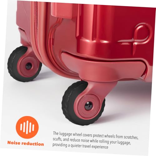 BESTYASH 8pcs Silicone Luggage Wheel Covers Mute Caster Wheel Sleeves for Suitcase Protection and Soundproofing3