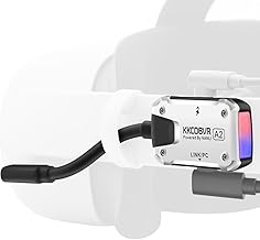 A2 Link Cable Adapter Compatible with Quest 1/ Quest 2 / Quest 3/ Quest Pro/ PICO4 Use with Battey Head Strap Accessories Streaming PC Game