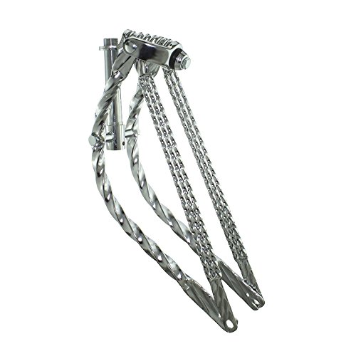 Fenix Cycles 20" Square Twisted Bent Spring Fork, Various Styles (Triple)