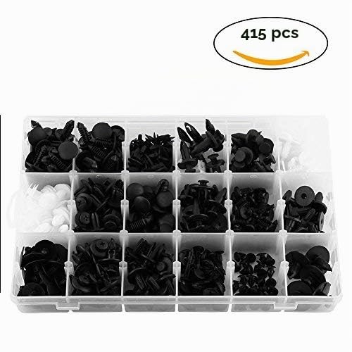 655pcs Clips Plastiques Set à Voiture Agrafes Rivets Universel Auto Fixation Cache Moteur Panneaux de Portes Garnissages Pare-chocs Habillage avec Pince de Retrait – vue 7