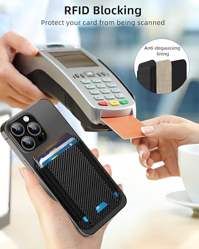 image for HiWe for MagSafe Wallet, Strongest Magnetic Wallet for iPhone 17/16/15