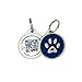 Pet Dwelling Smart QR + NFC Pet ID Tags for Dogs – Durable & Waterproof – Smart Pet Tags with AI-Powered Instant Scan Alerts & Free Online Profile (Blue Paw)