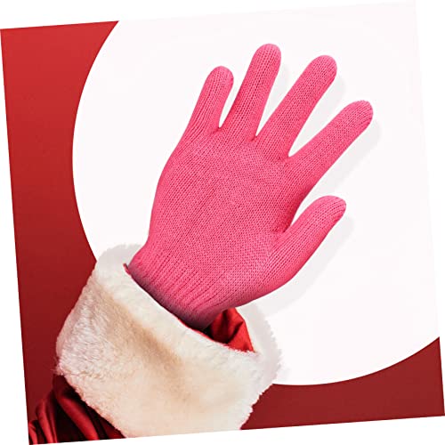 PartyKindom 24Pairs Winter Warm Full Finger Knitting Gloves for Stretchy Comfortable Outdoor Thermal Gloves for Boys for Skiing Sports and Activities4