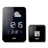 Pantalla LCD inversa Braun BNC013BK-RC Despertador, Negro, 88 x 130 x 47 mm