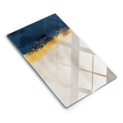 Plaque induction protection 30x52cm Wallfluent Abstraction Gold
