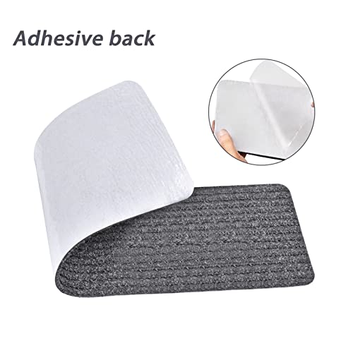 Mbigm 8" X 30" (15 In Pack) Non-Slip Carpet Stair Treads Non-Skid Safety Rug Slip Resistant Indoor Runner For Kids Elders And Pets With Reusable Adhesive, Grey #TOP4