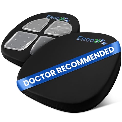 ERGO21 Original Seat Cushion with LiquiCell Technology – Tailbone, Sciatica, Hip &…