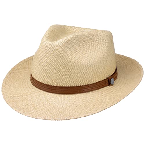 Lierys Mesalon Fedora Panama Hat Men Nature 7-7 1/8
