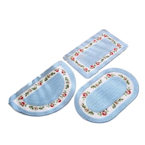 Paillasson polyester lavable machine tapis entrée motif floral