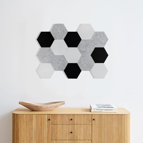 Cork Board/Memo Board of Hexagon Felt Wall Tiles- 24