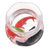 Entretien facile : fabriqué à partir de , cet aquarium miniature est facile à nettoyer et à entretenir, garantissant un plaisir , poissons miniatures, figurines de poissons