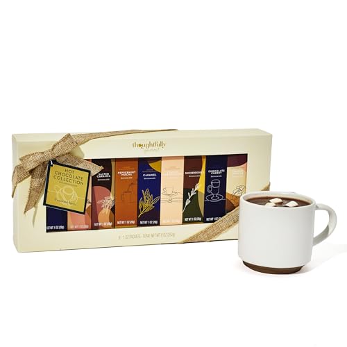 Thoughtfully Gourmet Hot Chocolate Gift Set, Flavors Include Salted Caramel, Peppermint,...