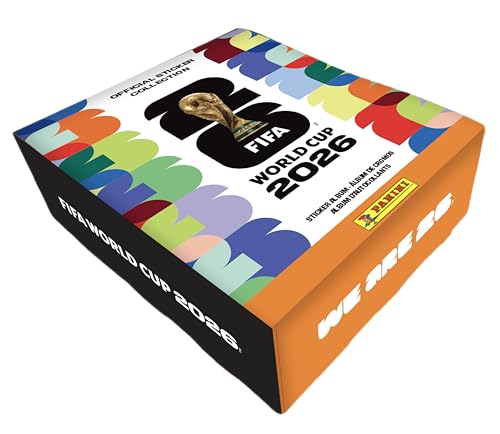 2026 FIFA World Cup Sticker Collection - Amazon Exclusive Collectors Bundle - Hardcover Album + Tin with 50 Sticker Packs