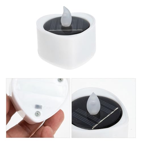 Velas LED solares impermeables exteriores TIDTALEO de té sin llama recargables 3