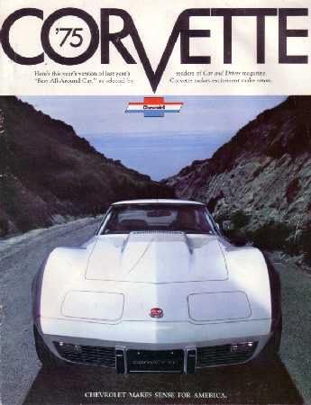 Miniatura 1 de 1975 CHEVROLET CORVETTE Folleto de ventas Libro de literatura