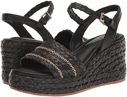 Franco Sarto Womens L-Peachy Wedge Sandal Black 9 M | Image 6
