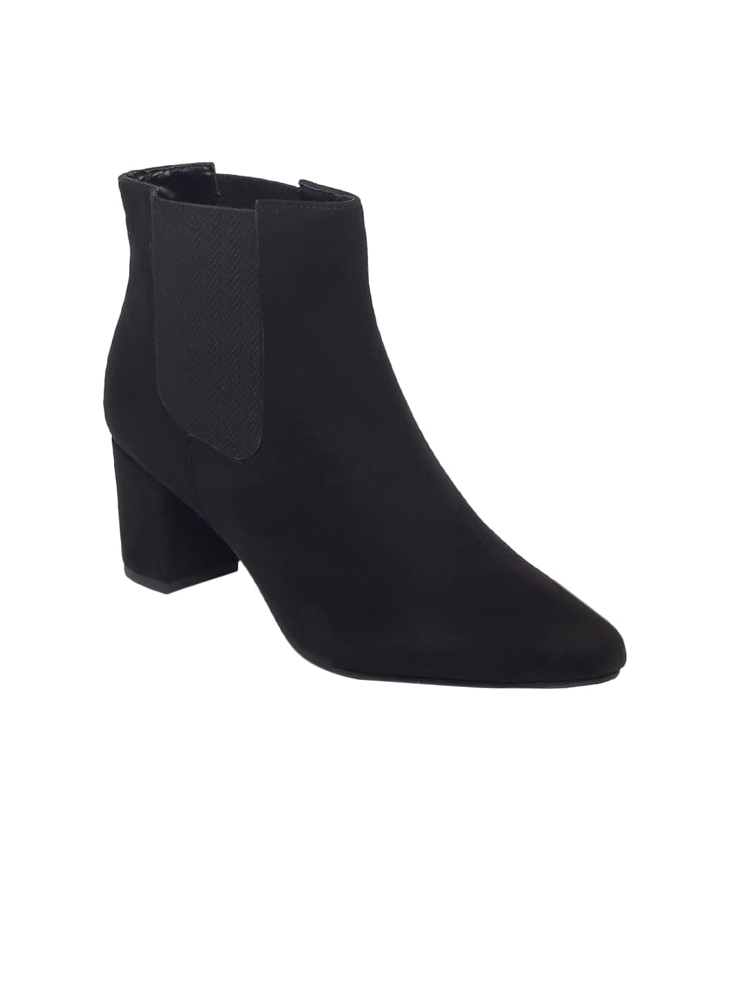 MONROW Monica PU Leather Block Heel Boot for Women, Black, 7-UK (B09TH2KSRX) Amazon Price History, Amazon Price Tracker