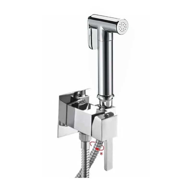Idroscopino WC E Bidet In Ottone Cromato - Miscelatore Con Doccetta Doppia Funzione E Flessibile 120 Cm - Foto 8