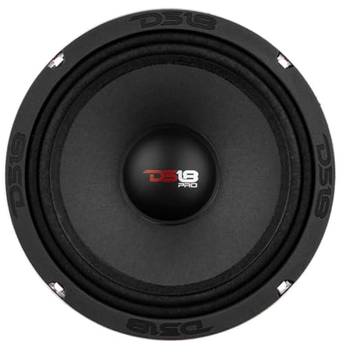DS18 PRO-X8M Midrange Da 8" (20 Cm) - 275 Watt RMS, 550 Watt Max, 8 Ohm, Sensibilità 98,2 DB, Per Hi-Fi Casa E Installazioni Audio