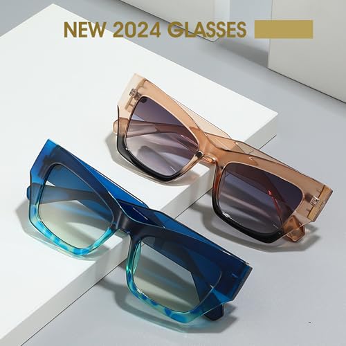 bullabulling Cat Eye Sunglasses for Women Cateye Frames Fashion Vintage Square Classic Retro Sun Glasses2