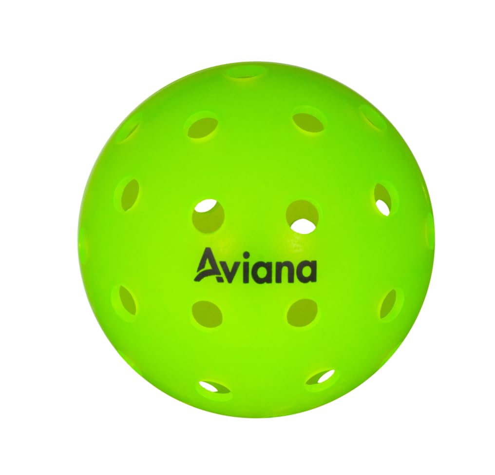 Palline da pickleball a 40 fori, palline da pickleball per esterni, confezione da 3/6 e 12 confezioni da torneo e da competizione, rimbalzo costante, adatte per tutte le competizioni, neon