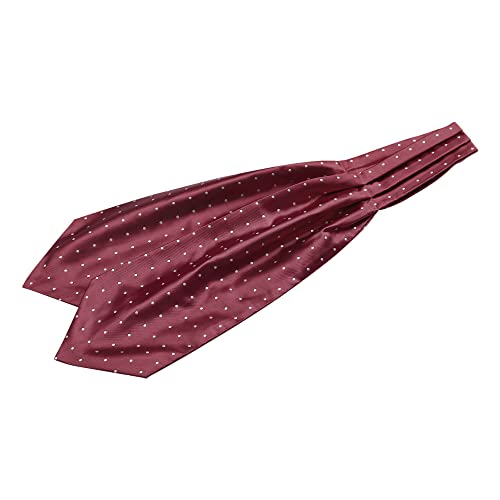 Cravate Ascot rouge à pois Allegra K pour sublimer un costume simple