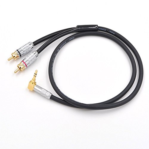Prolink Standard 100 Audio Cable 0.75M (2.5Feet), Audiophile Cable 3.5Mm To 2 Rca,Right Angle,Hi-Fi For Tv, Smartphones, Mp3 Tablets, Speakers,Home Theater #TOP9
