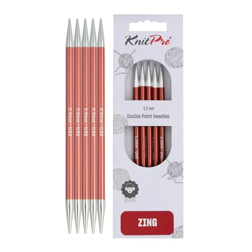 KnitPro Zing Nadelspiele 6' (15cm) | 5.5mm