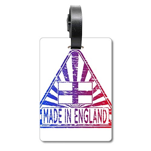 Étiquette d'identification bagage drapeau Angleterre pour sac de voyage